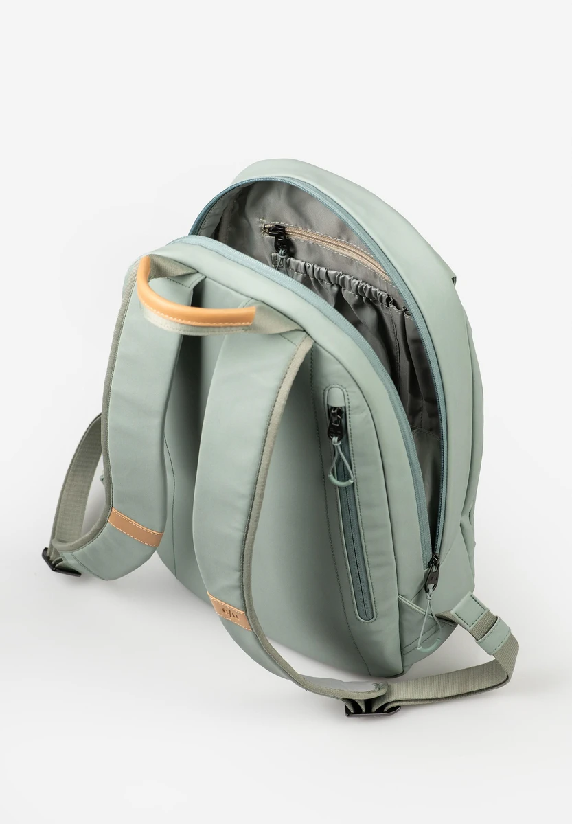aunts & uncles Toshimoi RE Sage Green bolso, vista trasera, en Bag-Age Berlin