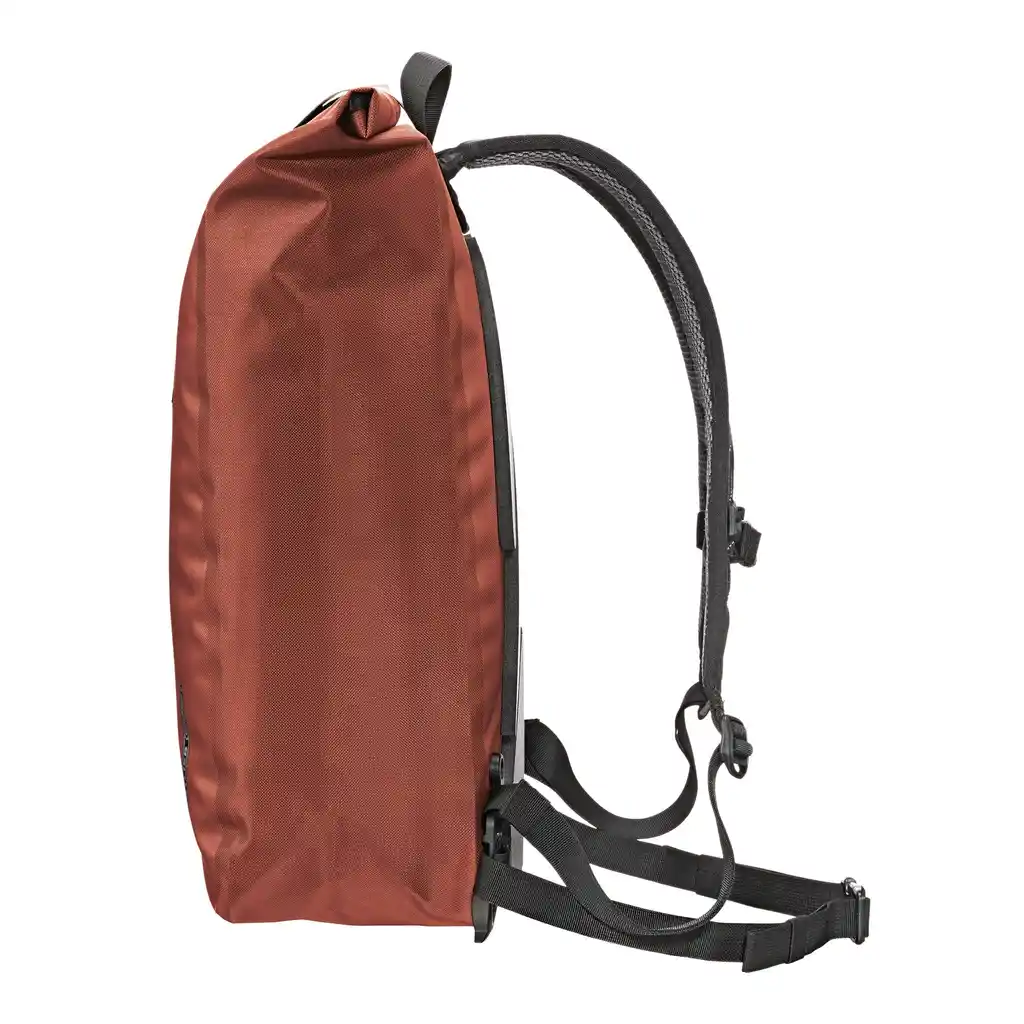 ORTLIEB Velocity Rooibos rugzak, zijaanzicht, bij Bag-Age