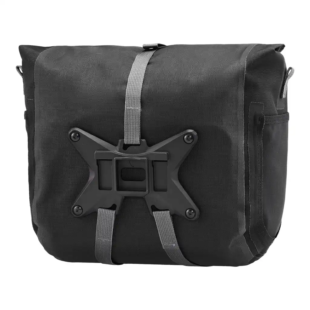 ORTLIEB Handlebar-Pack Plus Black stuurtas, achteraanzicht, bij Bag-Age