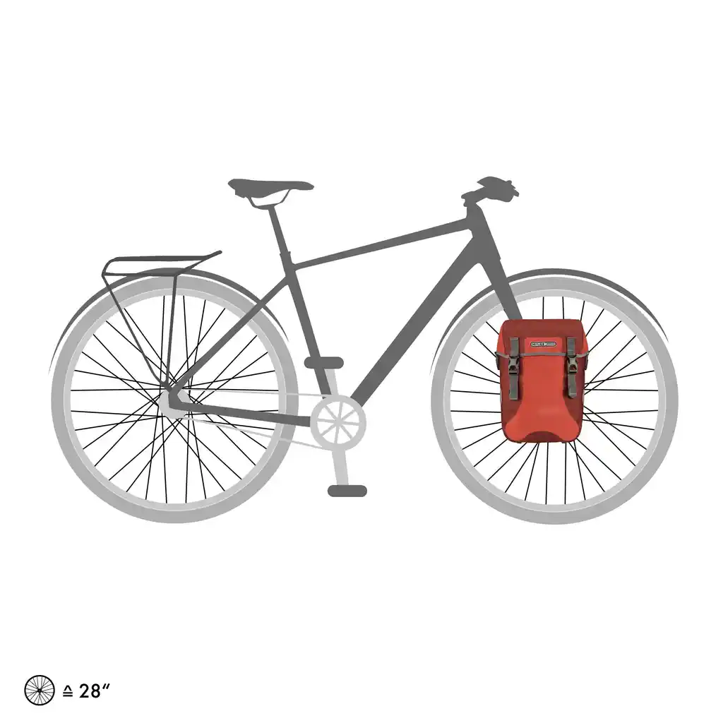 ORTLIEB Sport-Packer Dark Chili Fahrradtasche, Produktbild, bei Bag-Age