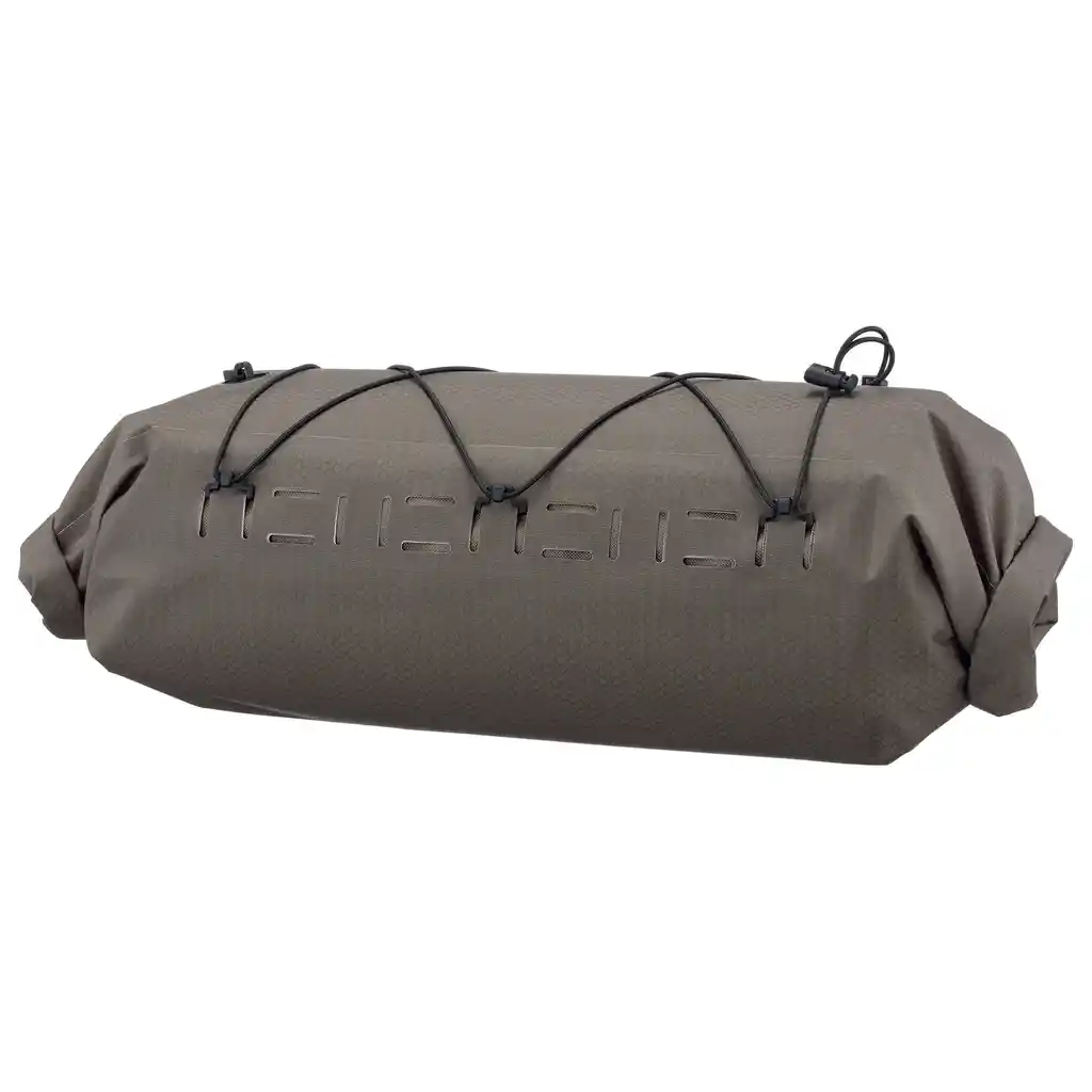 ORTLIEB Dry-Pack Dark Sand dry bag / packing sack, achteraanzicht, bij Bag-Age