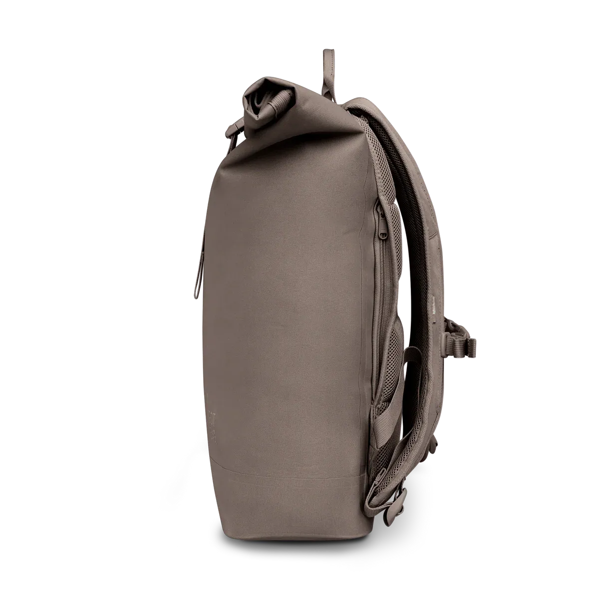 GOT BAG Rolltop Lite 2.0 Oyster Monochrome – side view 1 | sustainable | Bag-Age