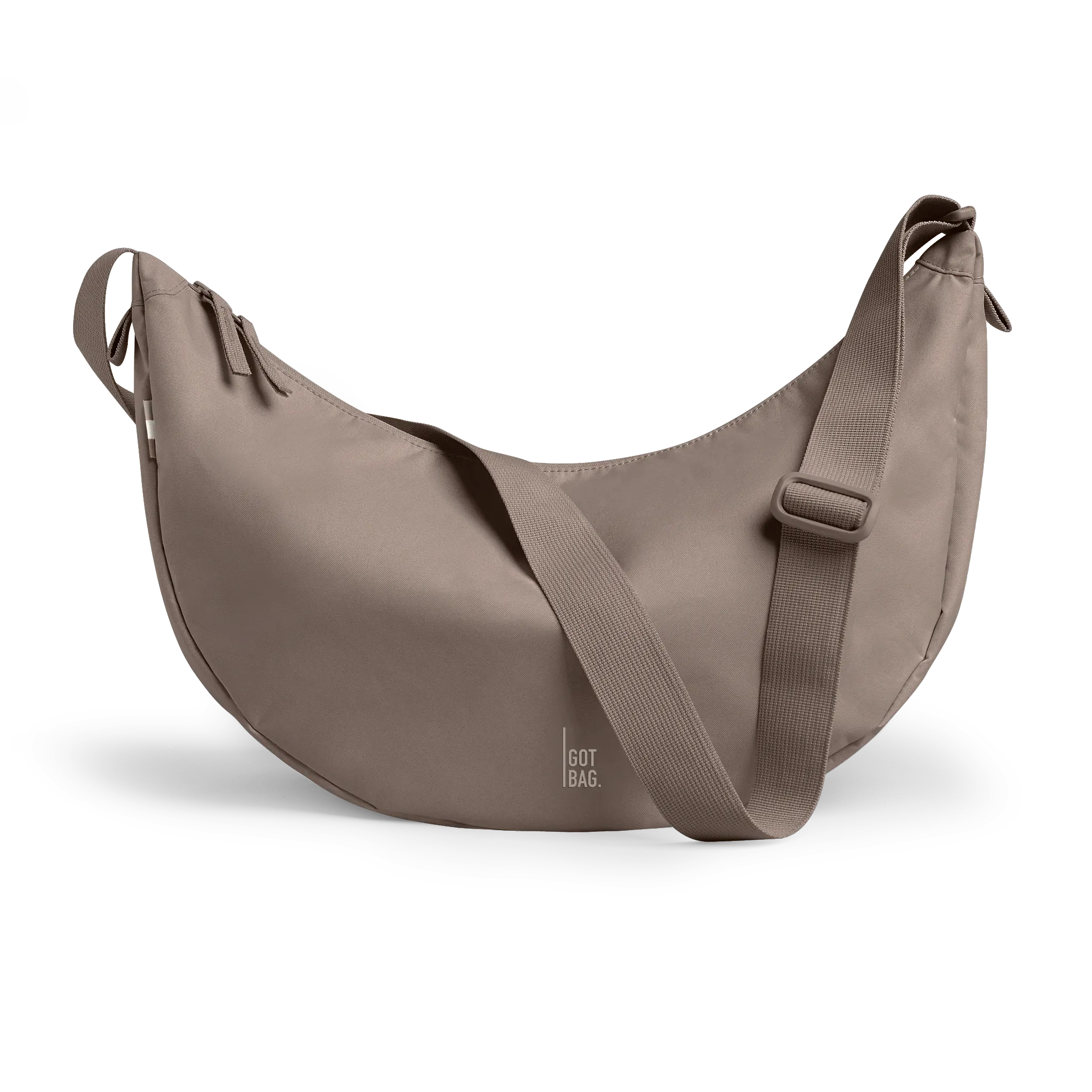 GOT BAG Moon Bag Large Oyster Monochrome – vista frontale 1 | sostenibile | Bag-Age