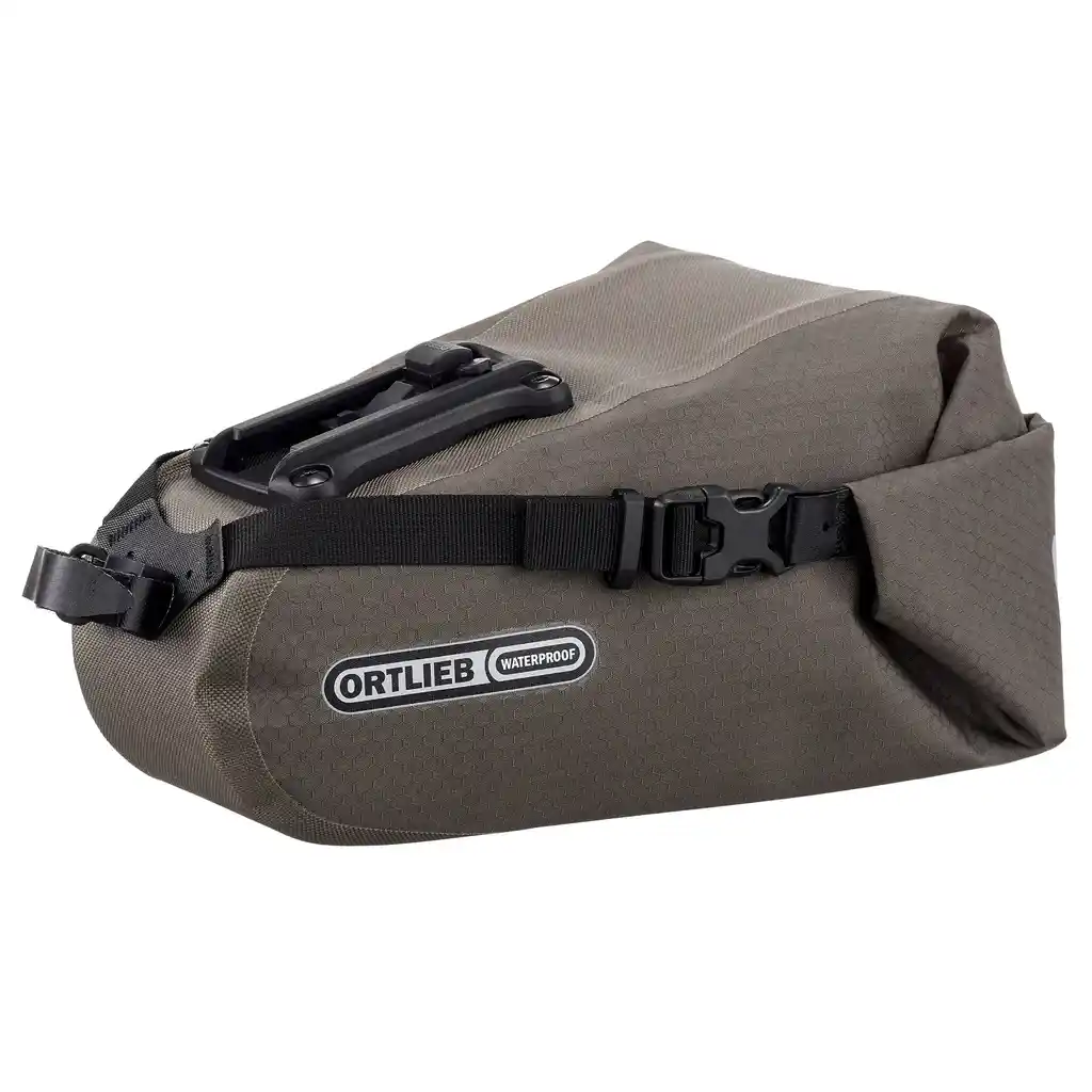 ORTLIEB Saddle-Bag Dark Sand, sacoche de selle, vue arrière, chez Bag-Age
