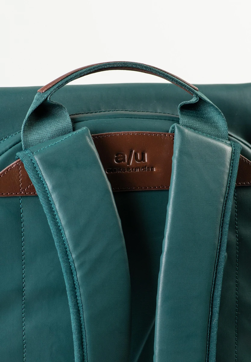 aunts & uncles Osaka Transformative Teal tas, achteraanzicht, bij Bag-Age Berlin