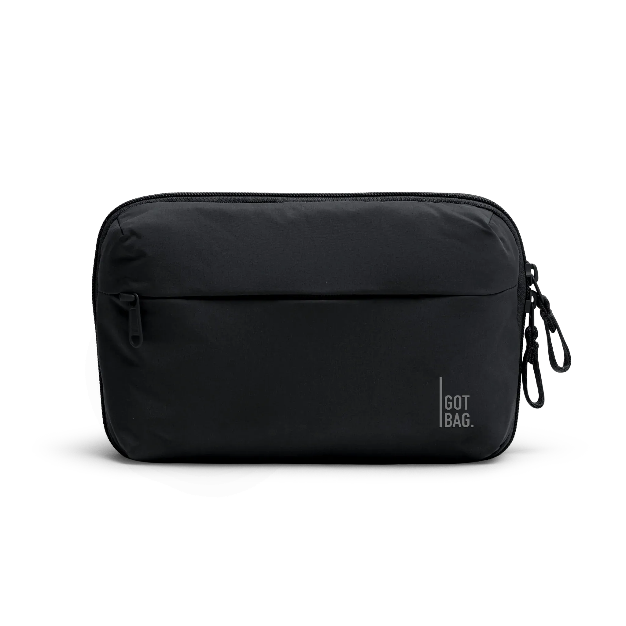 GOT BAG Commuter Tech Pouch Black Monochrome – vista frontal 1 | sostenible | Bag-Age