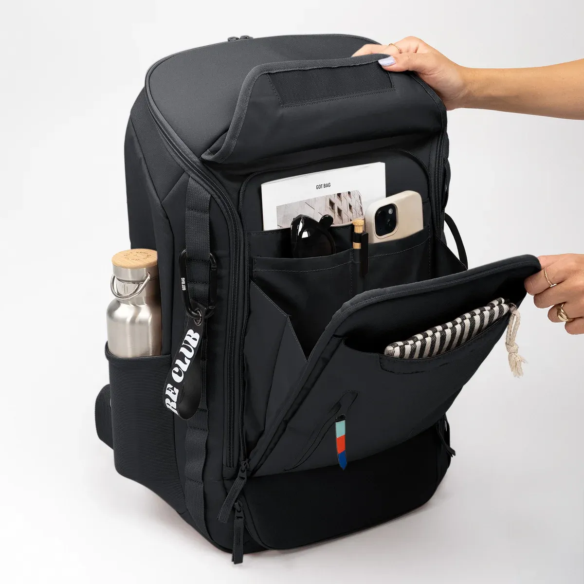 GOT BAG Pro Pack Travel Black – vista aperta 1 | sostenibile | Bag-Age