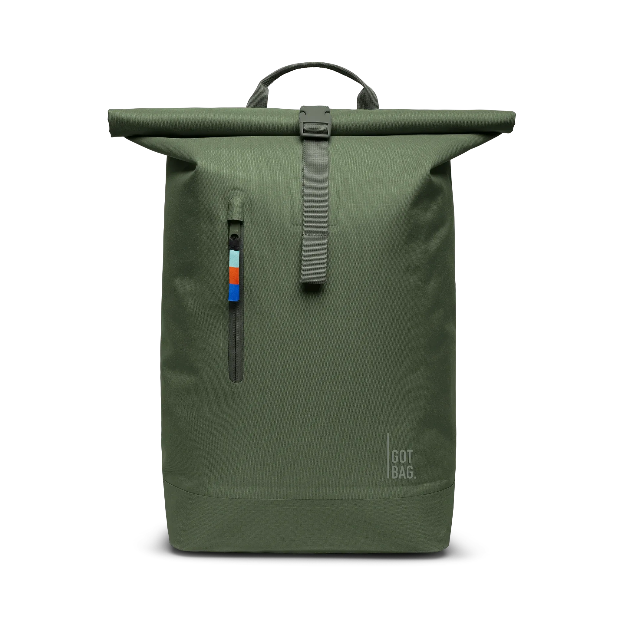 GOT BAG Rolltop Lite 2.0 Algae – vista frontal 1 | sustentável | Bag-Age