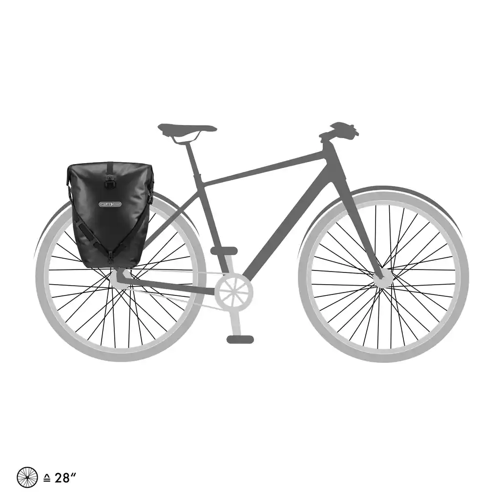 ORTLIEB Back-Roller Black Fahrradtasche, Produktbild, bei Bag-Age