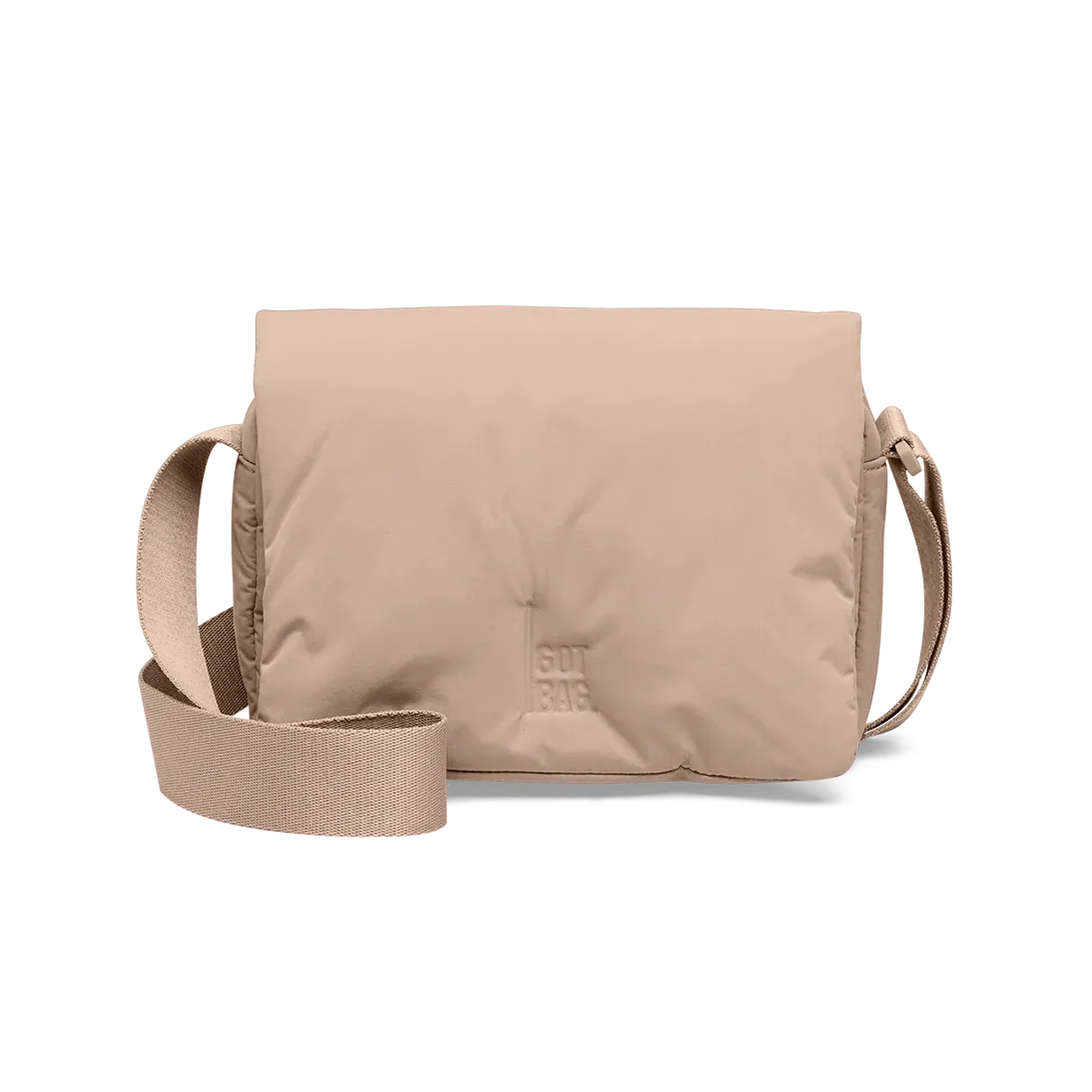 GOT BAG Cloud Crossbody Bag Sandbar Monochrome – vista frontale | sostenibile | Bag-Age