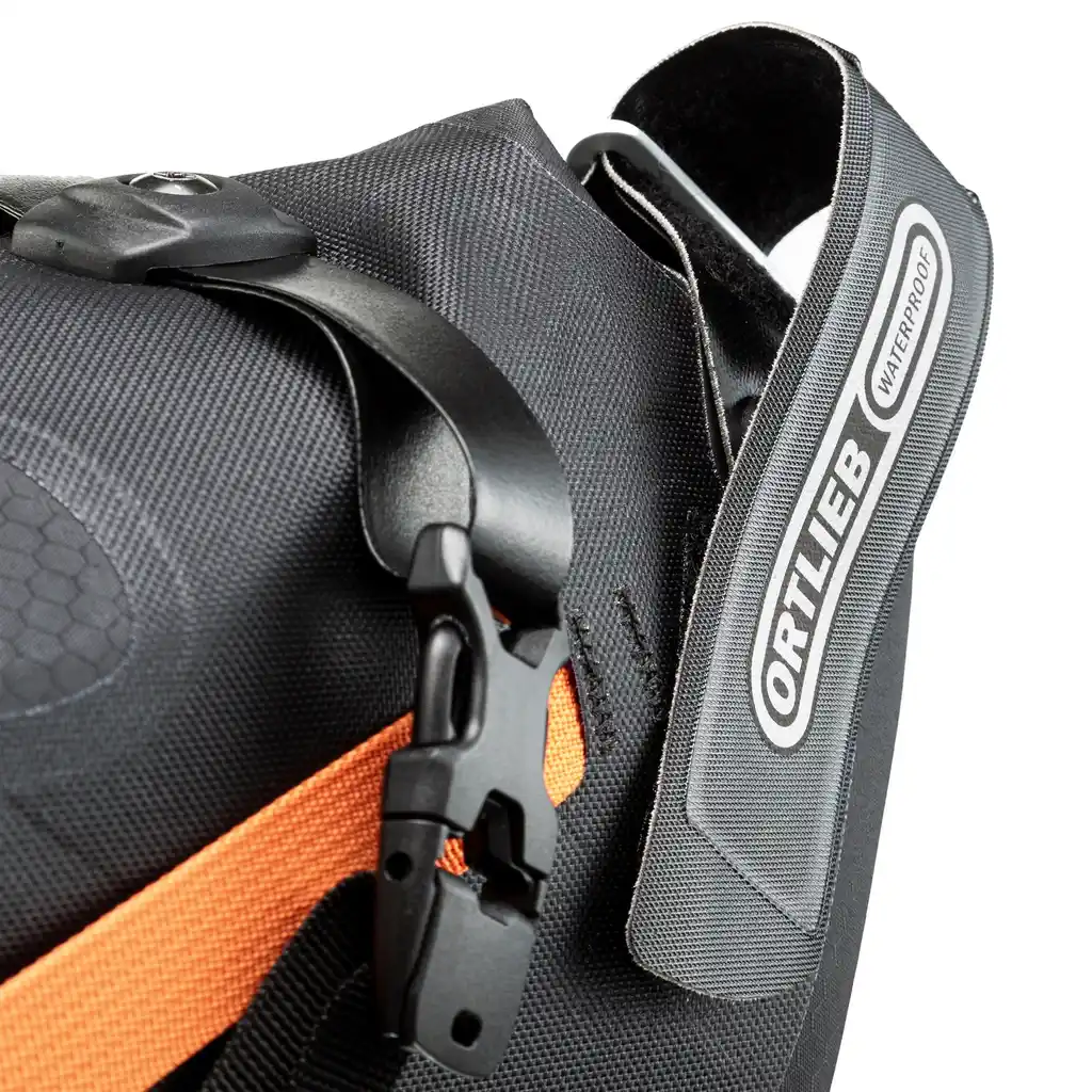 ORTLIEB Seat-Pack Black Matt saddle bag, detail view, at Bag-Age