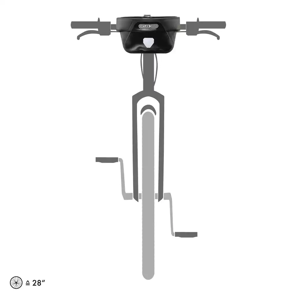 ORTLIEB Ultimate Black handlebar bag, product image, at Bag-Age