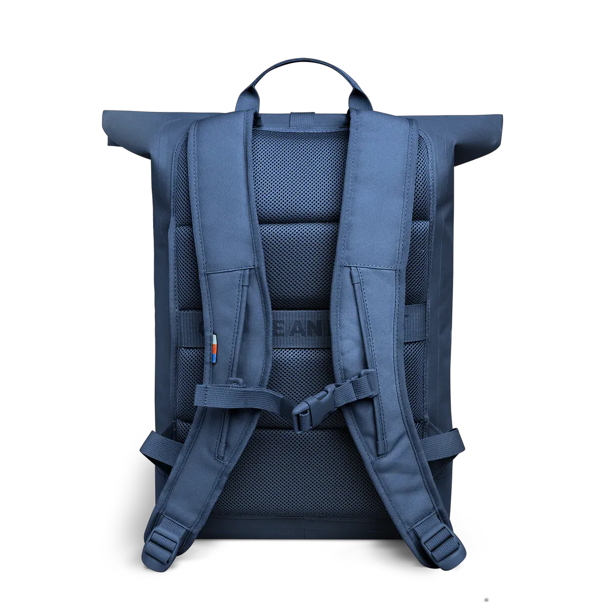 GOT BAG Rolltop Lite 2.0 Ocean Blue – achteraanzicht | duurzaam | Bag-Age
