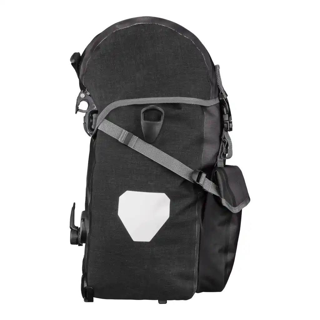 ORTLIEB Bike-Packer Plus Granite Fahrradtasche, Seitenansicht, bei Bag-Age