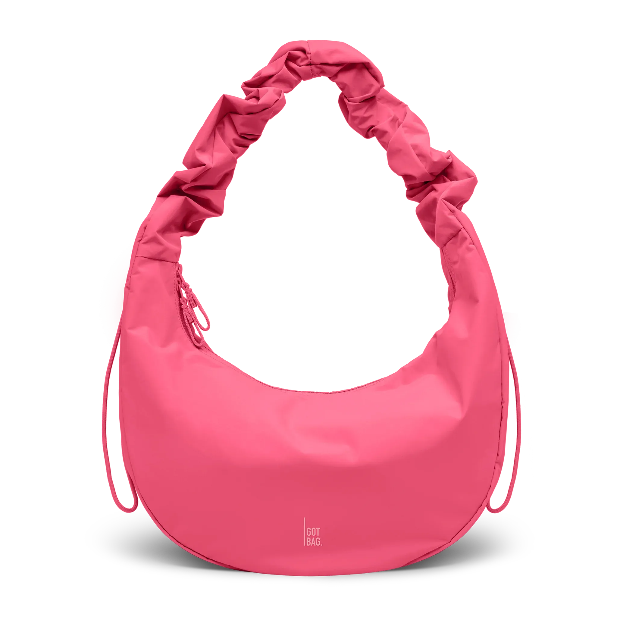 GOT BAG Moon Bag Ruffle Salina Pink Monochrome – vista frontale | sostenibile | Bag-Age