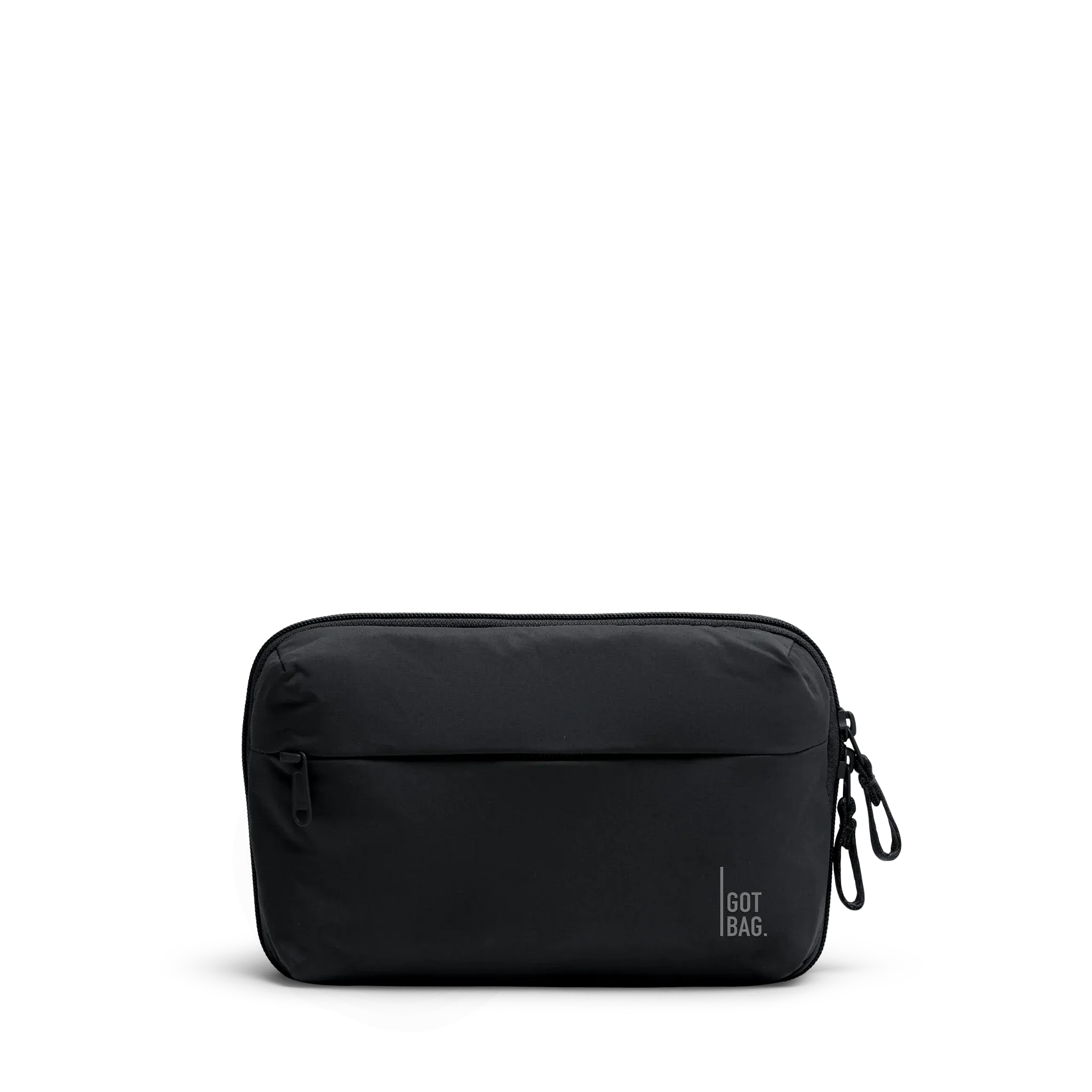 GOT BAG Commuter Tech Pouch Black Monochrome – vista frontale 2 | sostenibile | Bag-Age