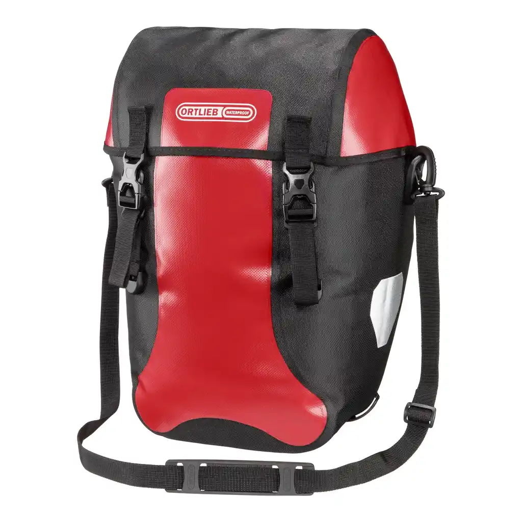 ORTLIEB Bike-Packer Red, sacoche vélo, vue de face, chez Bag-Age