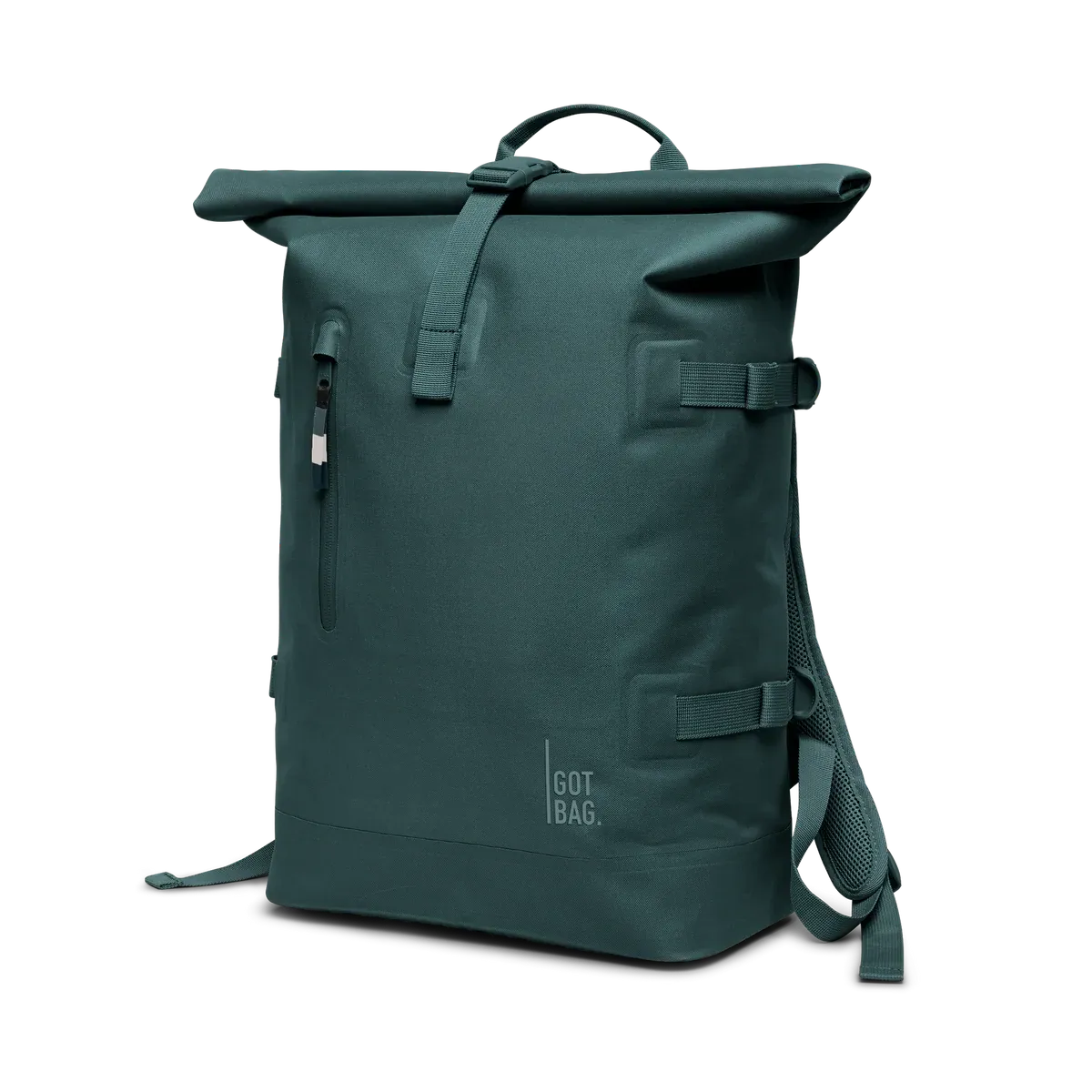 GOT BAG Rolltop 2.0 Sea Teal Monochrome – foto estúdio | sustentável | Bag-Age