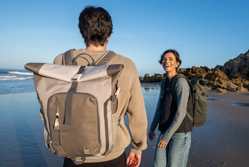 GOT BAG Rolltop Adventure Oyster Multi Monochrome – product image | sustainable | Bag-Age