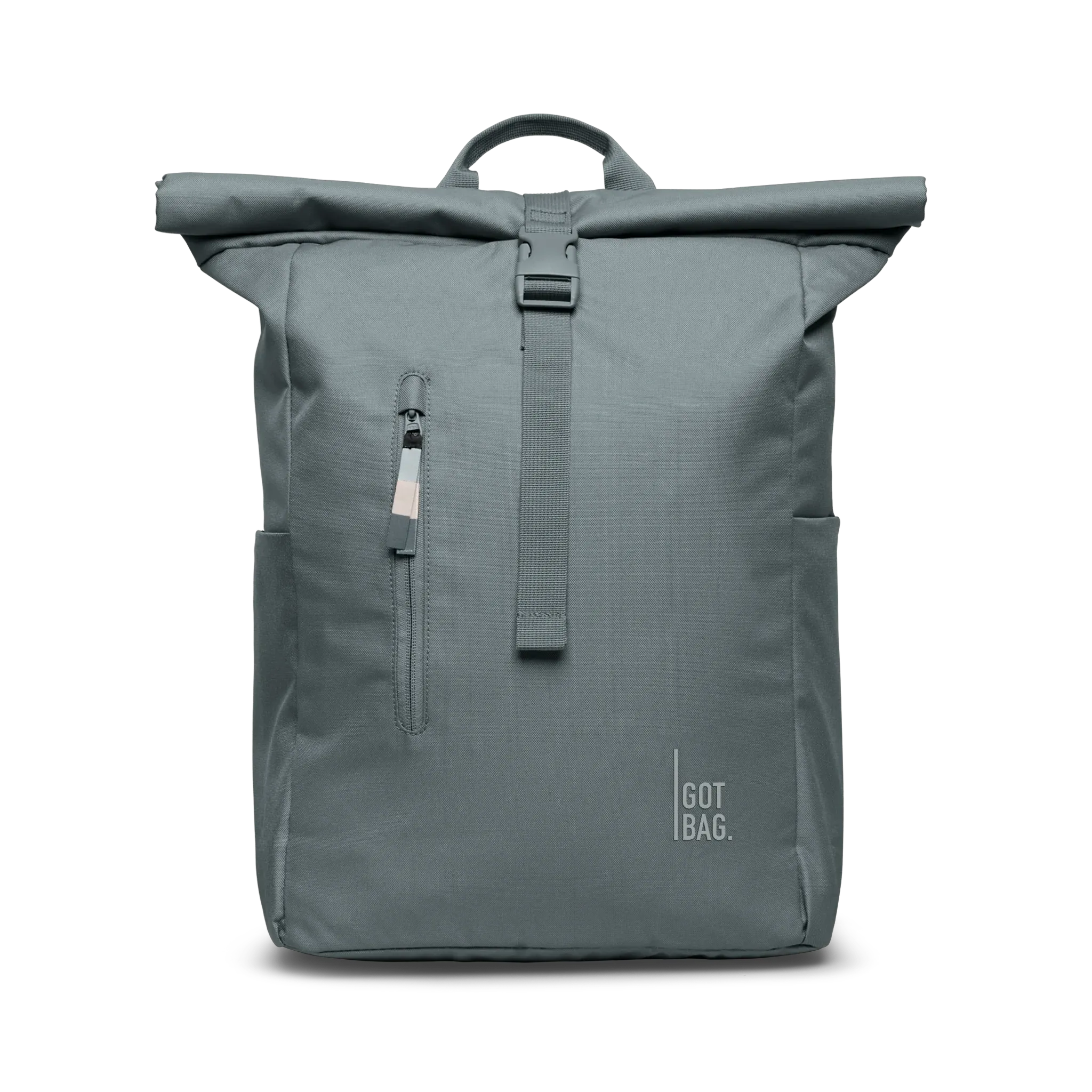 GOT BAG Rolltop Easy Basalt Monochrome – front view | sustainable | Bag-Age