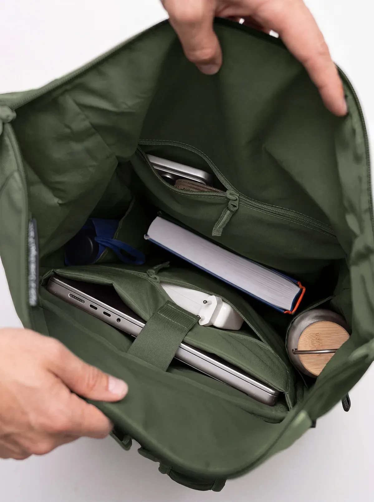 GOT BAG Rolltop Adventure Algae – vue latérale 1 | durable | Bag-Age