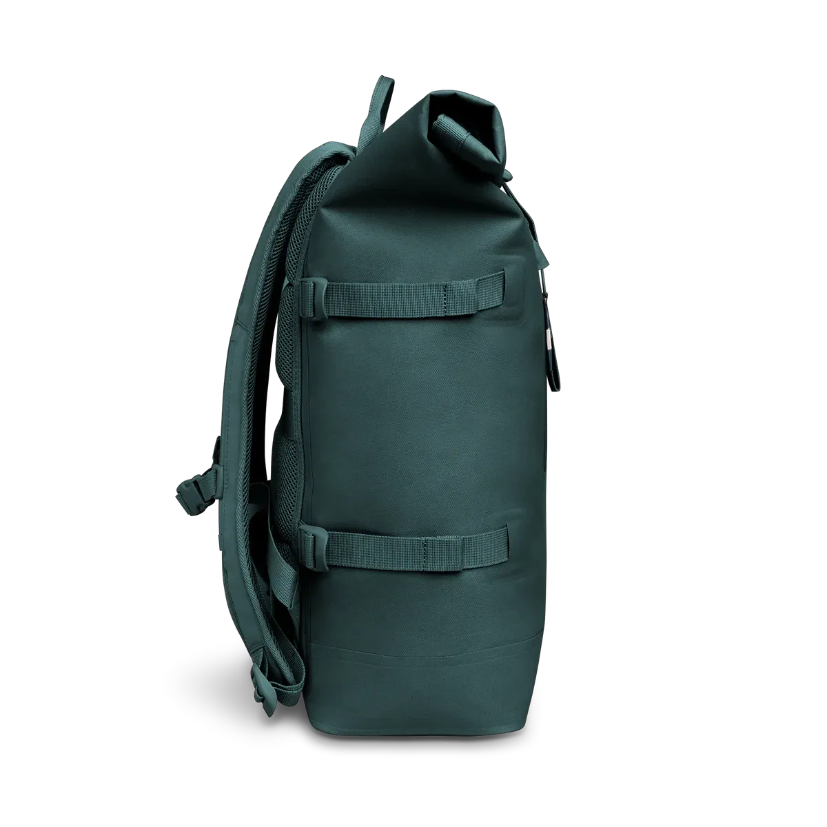 GOT BAG Rolltop 2.0 Sea Teal Monochrome – vista lateral 2 | sustentável | Bag-Age