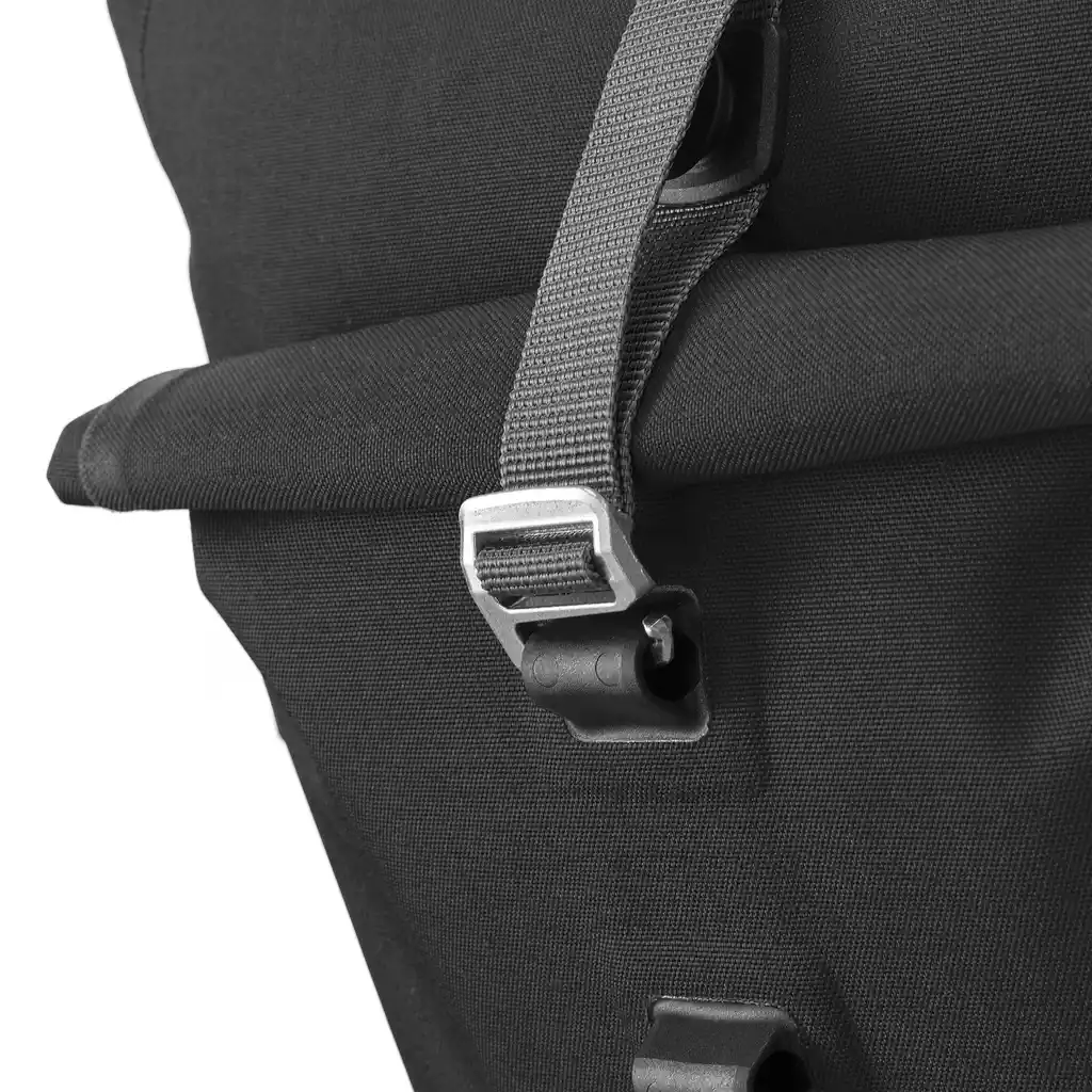 ORTLIEB Back-Roller Plus Black Fahrradtasche, Rückansicht, bei Bag-Age