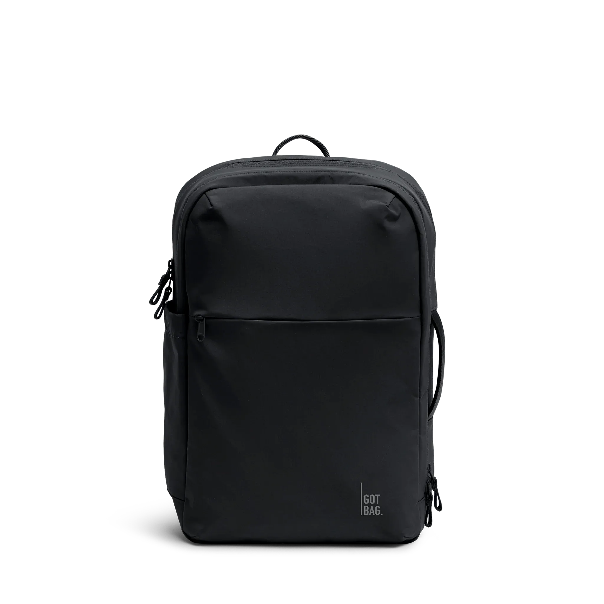 GOT BAG Commuter Pack Black Monochrome – widok z przodu 2 | zrównoważona | Bag-Age