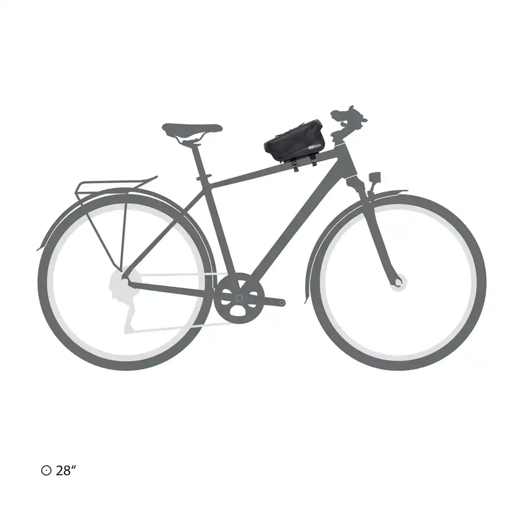 ORTLIEB Toptube-Bag Black top tube bag, product image, at Bag-Age