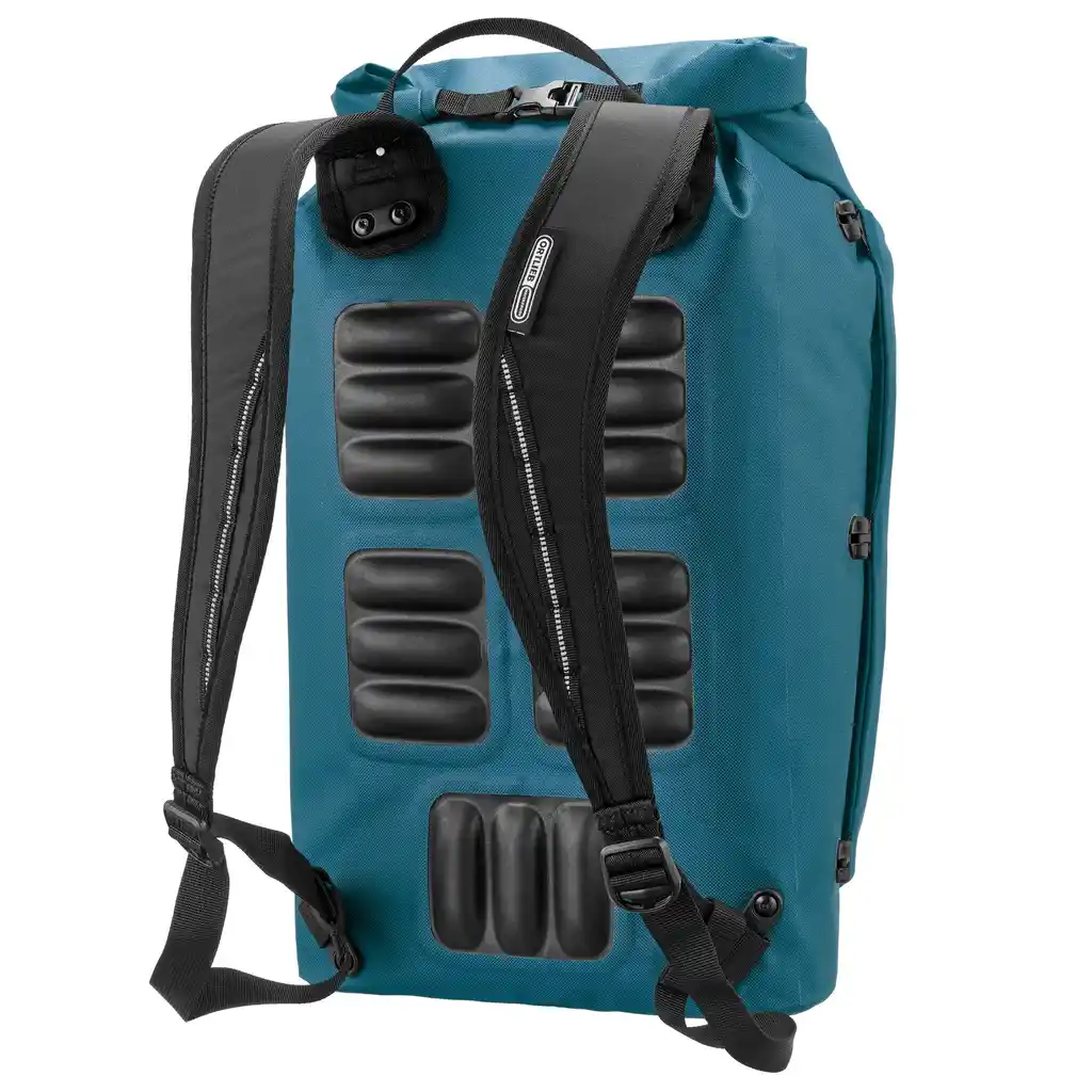 ORTLIEB Vario Lite Petrol Convertible Backpack Pannier, Rückansicht, bei Bag-Age