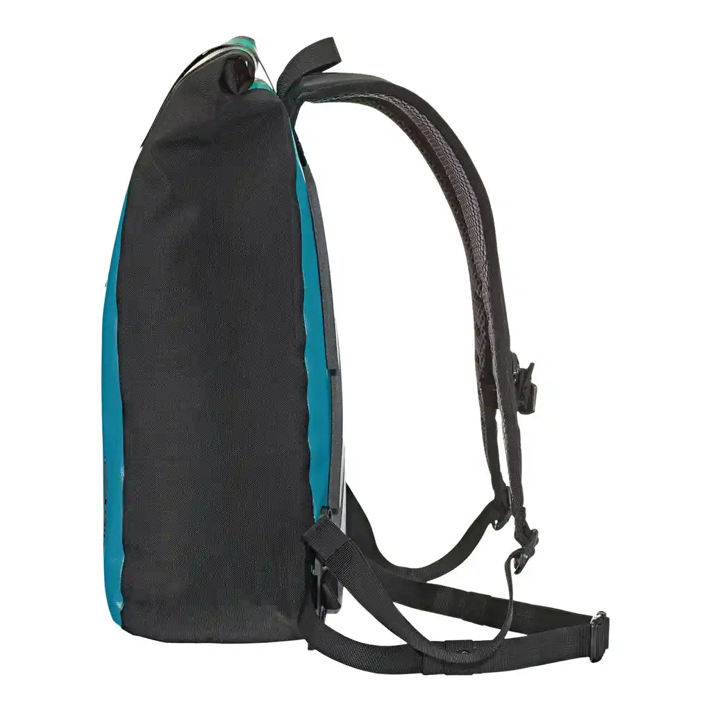 ORTLIEB Velocity Petrol, sac à dos, vue latérale, chez Bag-Age