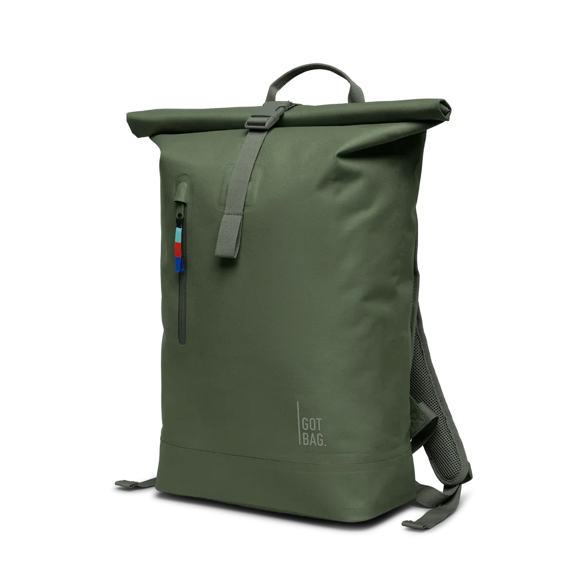 GOT BAG Rolltop Lite 2.0 Algae – vista frontal 2 | sustentável | Bag-Age