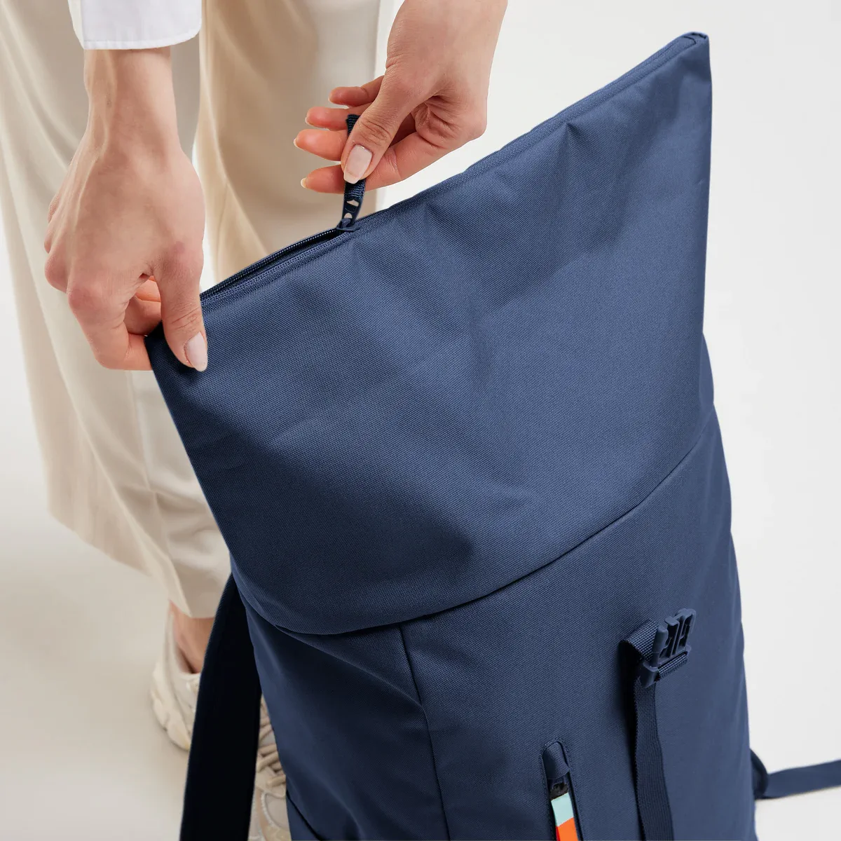GOT BAG Rolltop Easy Deep Ocean – open weergave | duurzaam | Bag-Age