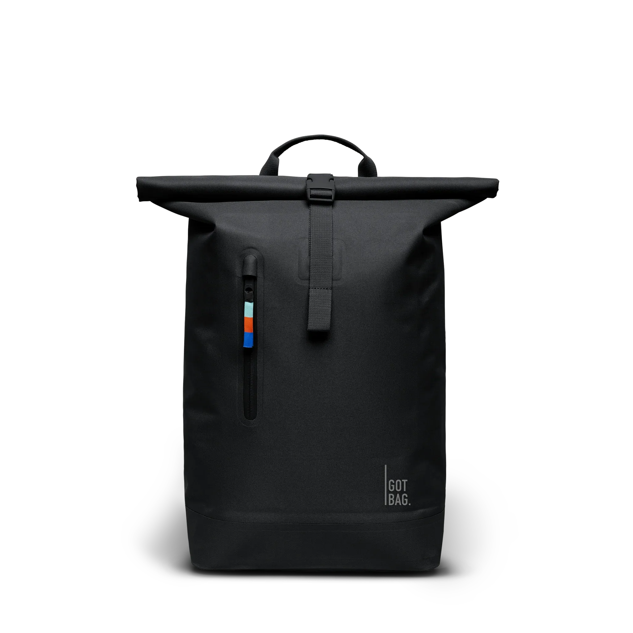 GOT BAG Rolltop Lite 2.0 Black Sea Shepherd – vista frontal 2 | sostenible | Bag-Age