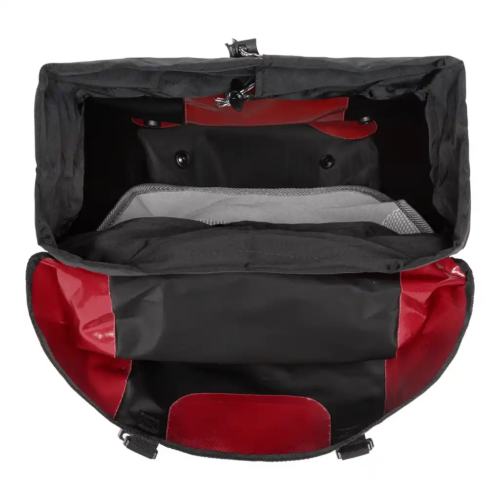 ORTLIEB Bike-Packer Red, sacoche vélo, vue intérieure, chez Bag-Age