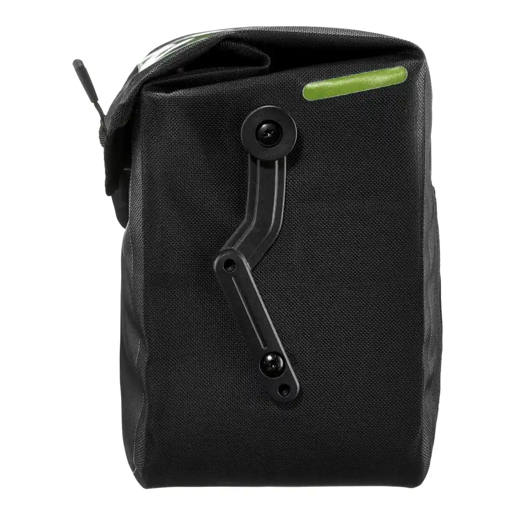 ORTLIEB E-Glow Black Lenkertasche, Seitenansicht, bei Bag-Age