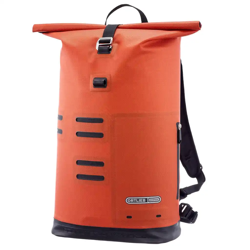 ORTLIEB Commuter-Daypack Rooibos laptop backpack, front view, at Bag-Age