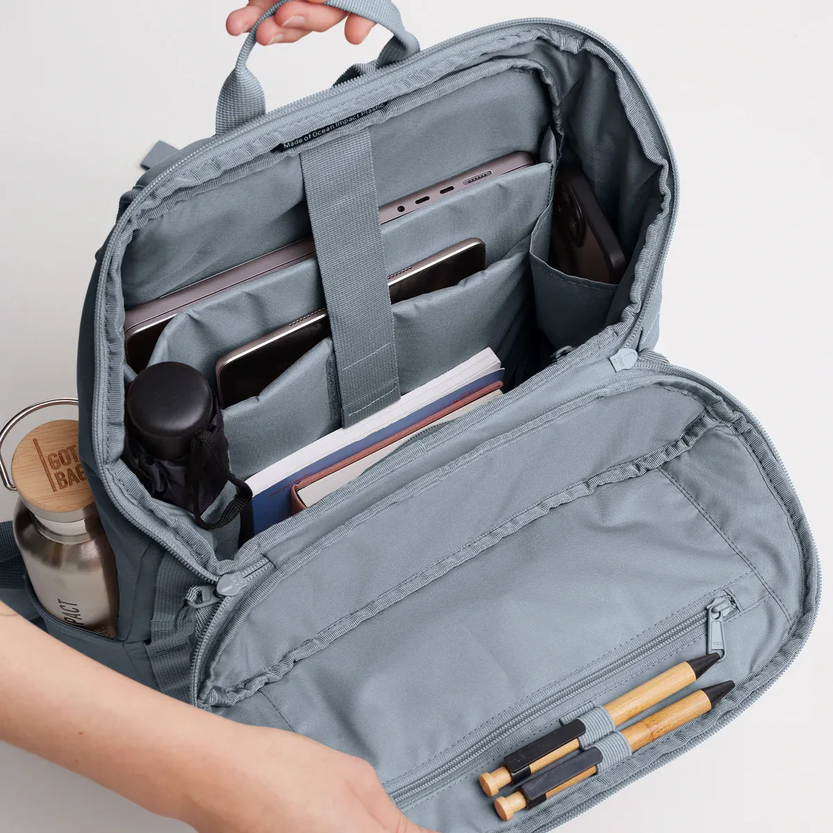 GOT BAG Pro Pack Marlin Monochrome – open view | sustainable | Bag-Age