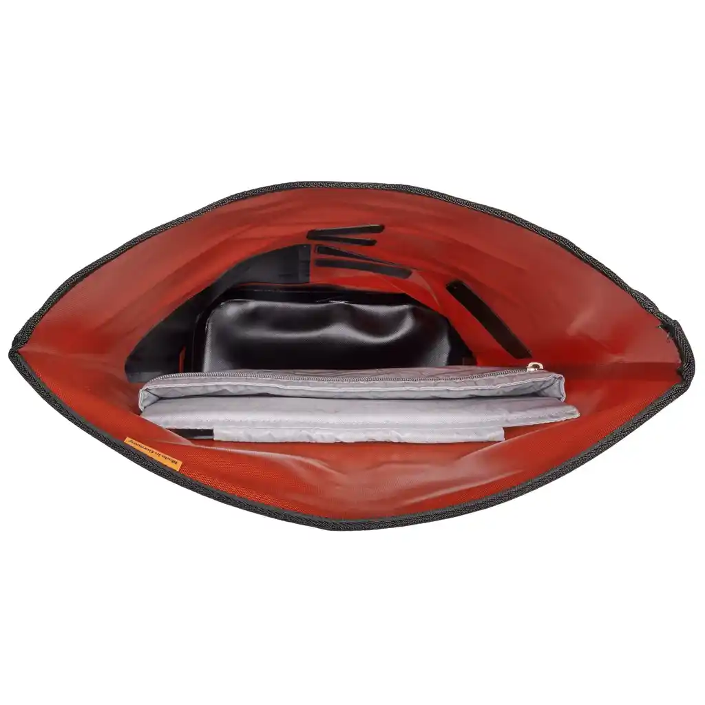 ORTLIEB Commuter-Daypack Rooibos laptop backpack, inside view, at Bag-Age