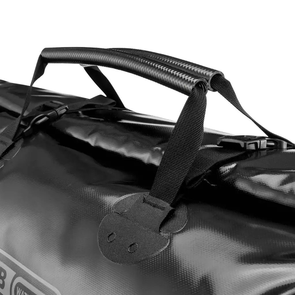 ORTLIEB Rack-Pack Black Travel Duffel / Rack-Pack, Detailansicht, bei Bag-Age
