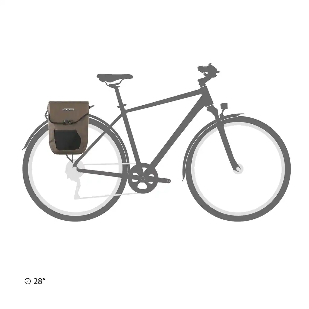 ORTLIEB Pedal-Mate Dark Sand Bike Business Bag, Produktbild, bei Bag-Age