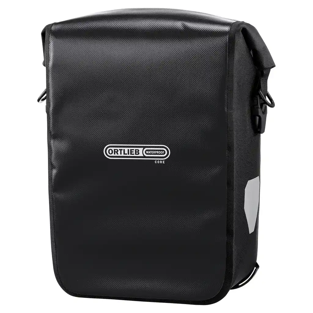 ORTLIEB Sport-Roller Core Black, borsa bici, vista frontale, da Bag-Age