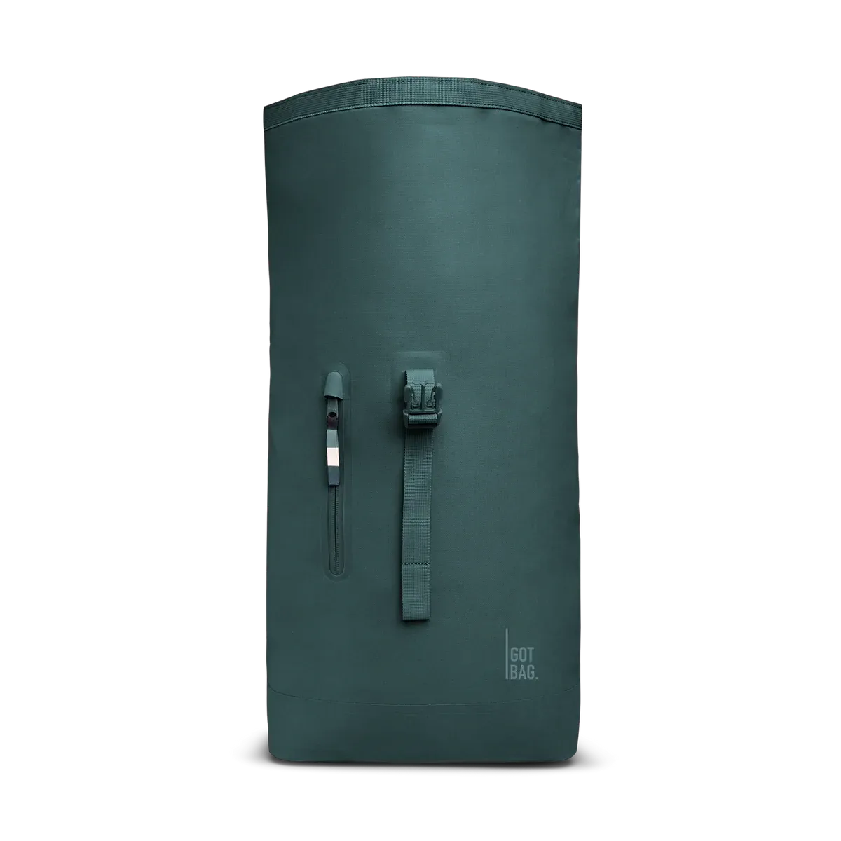 GOT BAG Rolltop Lite 2.0 Sea Teal Monochrome – front view 2 | sustainable | Bag-Age