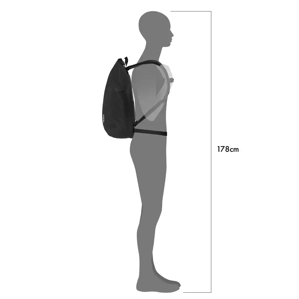 ORTLIEB Velocity Plus Black backpack, product image, at Bag-Age