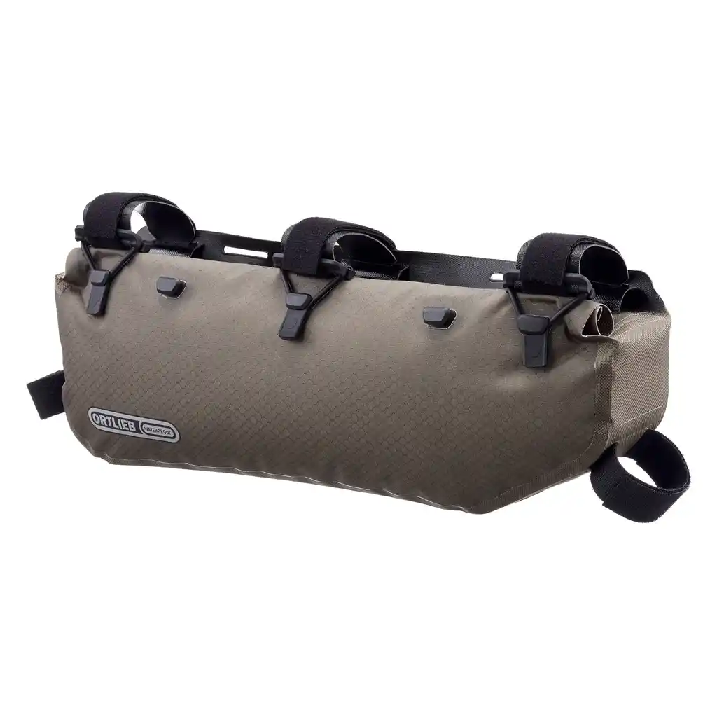 ORTLIEB Frame-Pack RC Toptube Dark Sand Rahmentasche, Vorderansicht, bei Bag-Age