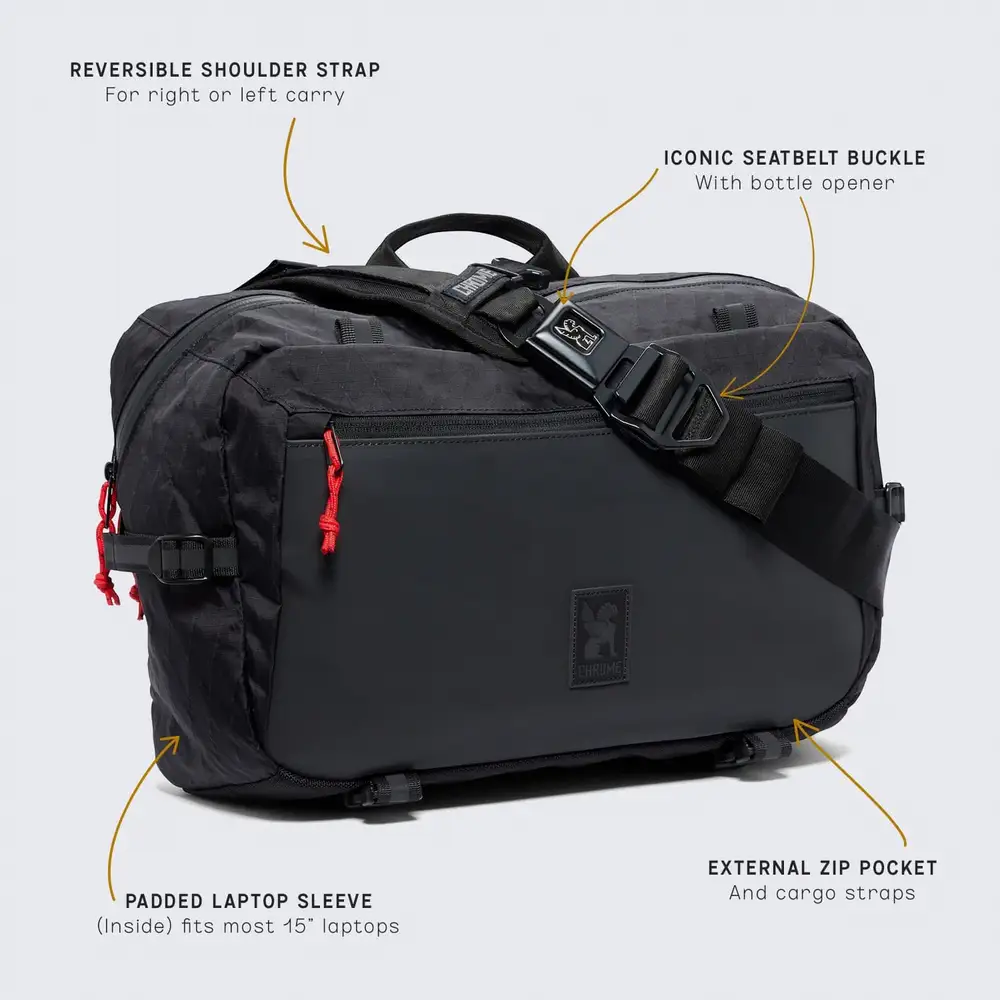 Chrome Industries Kadet Max 15L Sling – Ausstattungsübersicht