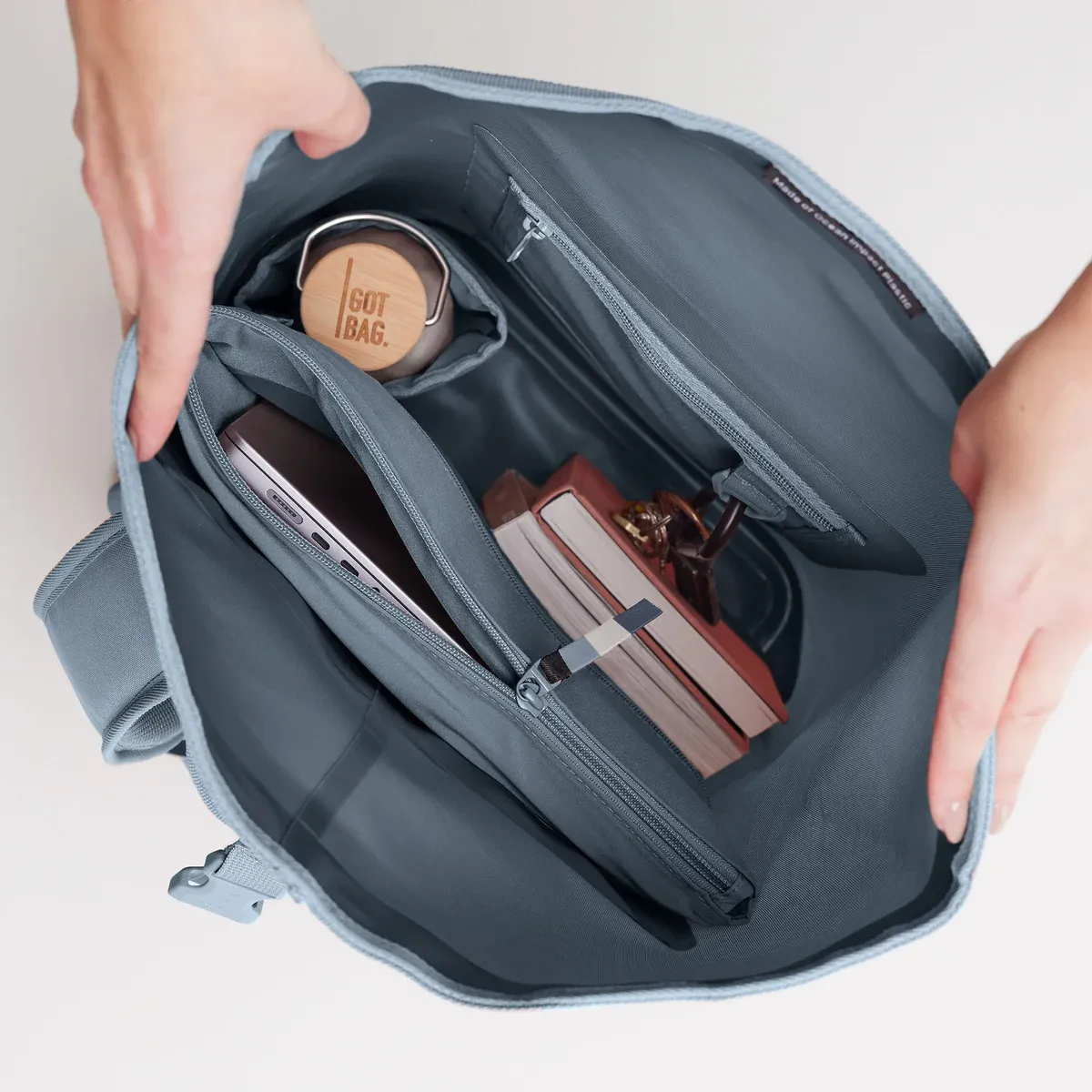 GOT BAG Rolltop 2.0 Marlin – vue latérale 1 | durable | Bag-Age