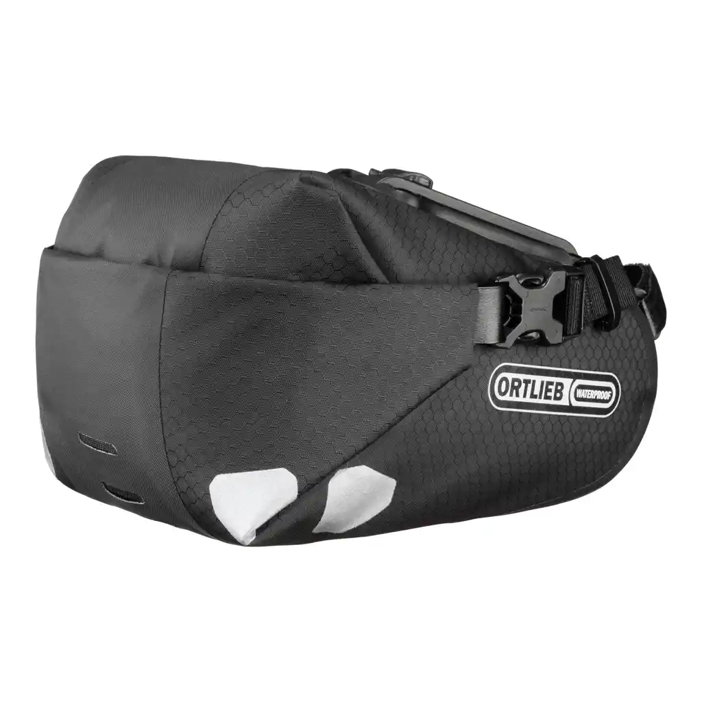 ORTLIEB Saddle-Bag Black Matt Satteltasche, Vorderansicht, bei Bag-Age