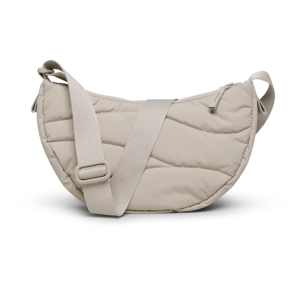 GOT BAG Wavy Puffer Moon Bag Small Scallop Monochrome – back view | sustainable | Bag-Age