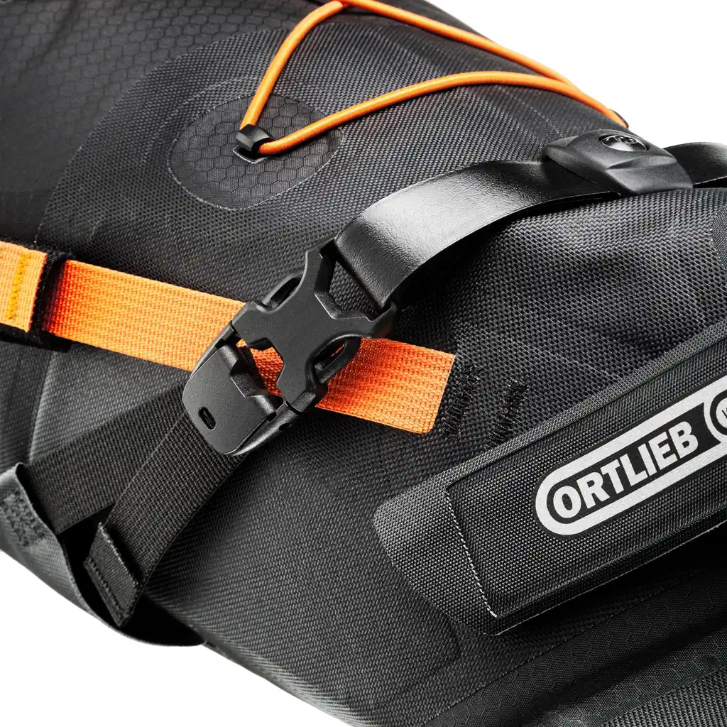 ORTLIEB Seat-Pack Black Matt saddle bag, detail view, at Bag-Age